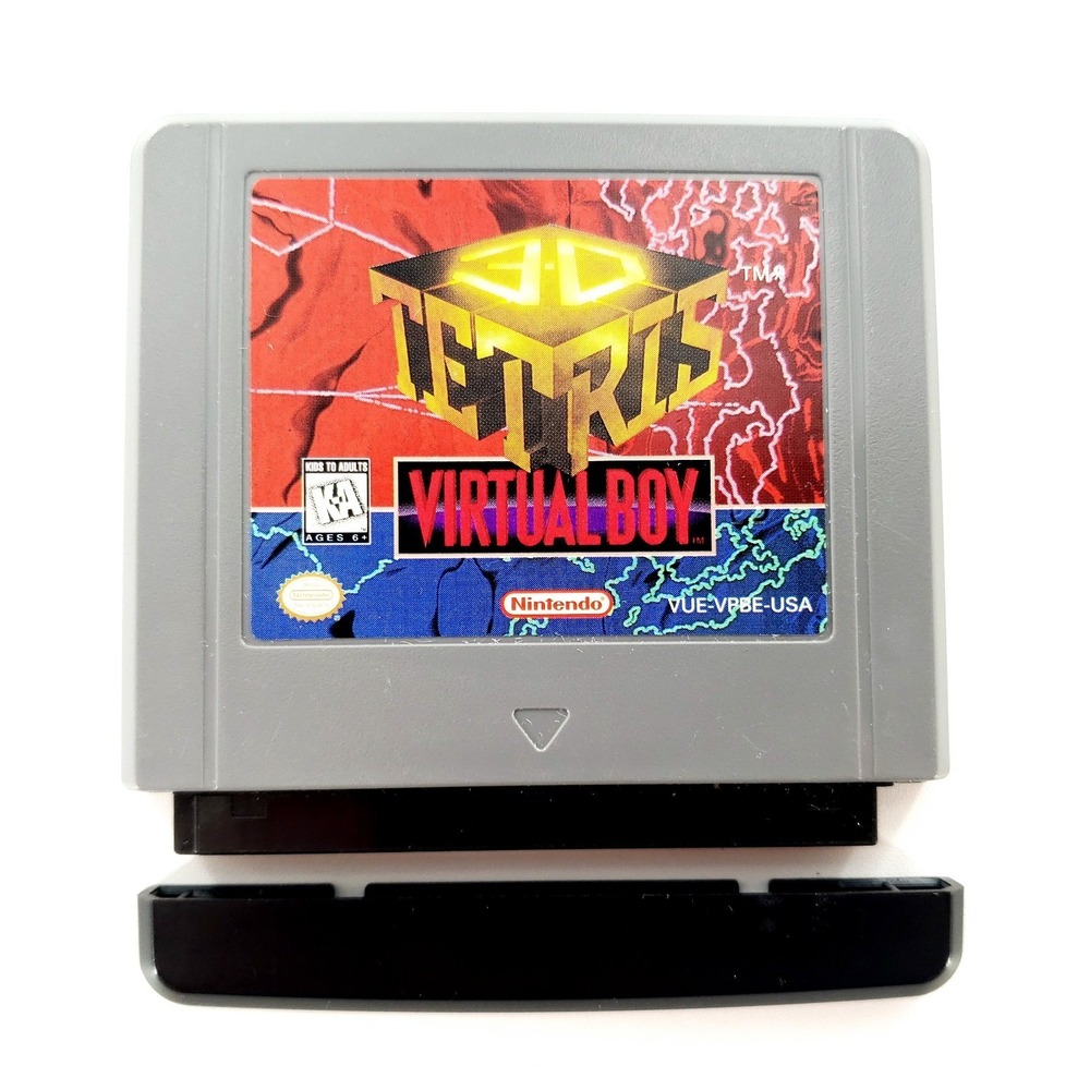 3D Tetris Nintendo Virtual Boy Authentic Cartridge Only Tested & Works
